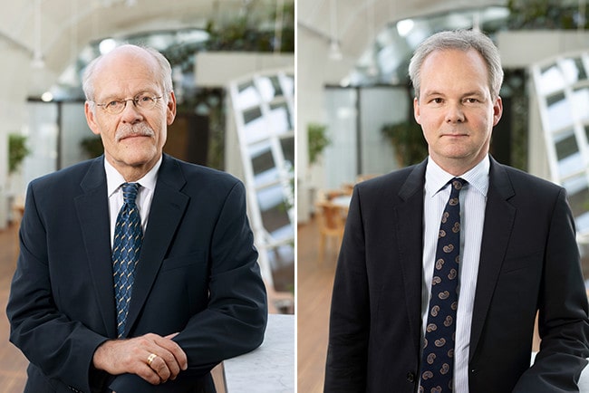 Kollage Riksbankschefen Stefan Ingves och vice Riksbankschef Per Jansson